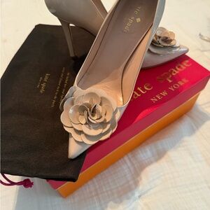 Kate Spade Pale Pink Floral Heels